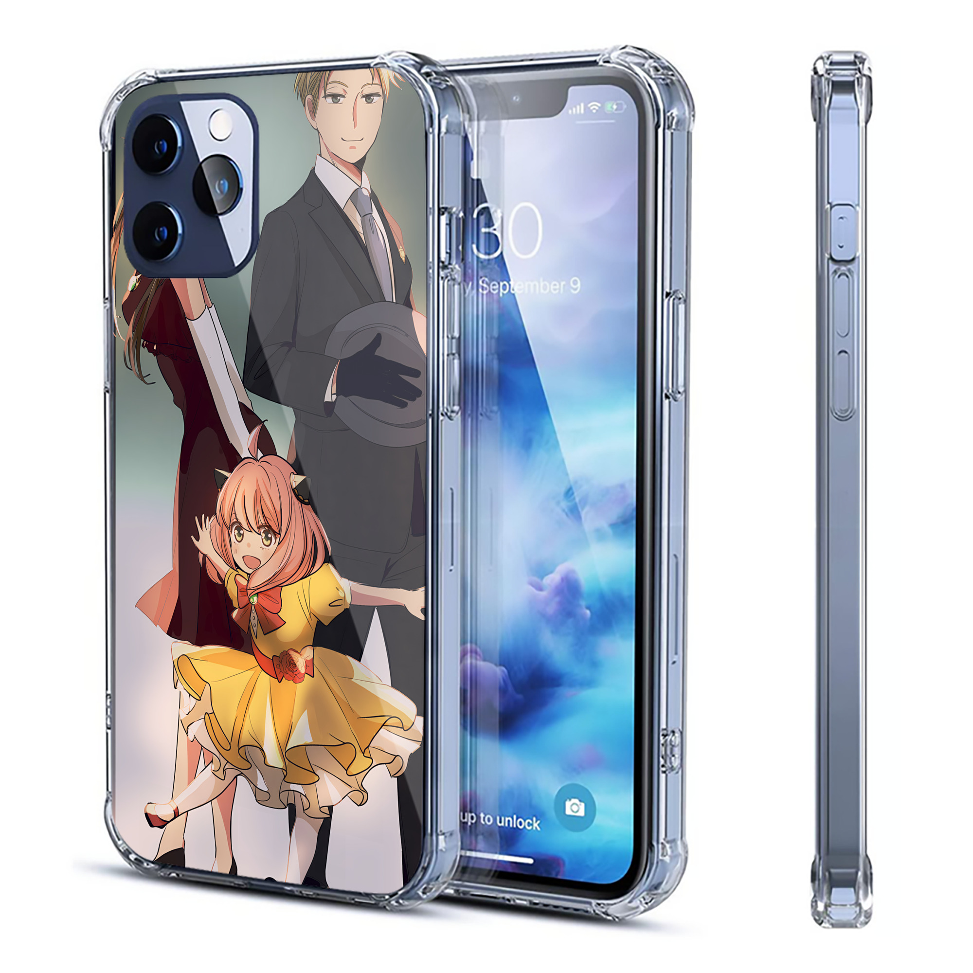 （画像用） SPY×FAMILY间谍家家酒 【iPhone 12シリーズ対応】透明スマホケース（クリアソフトケース）